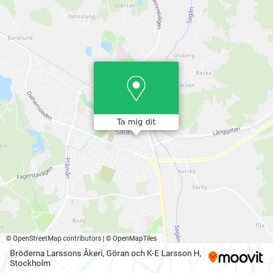 Bröderna Larssons Åkeri, Göran och K-E Larsson H karta