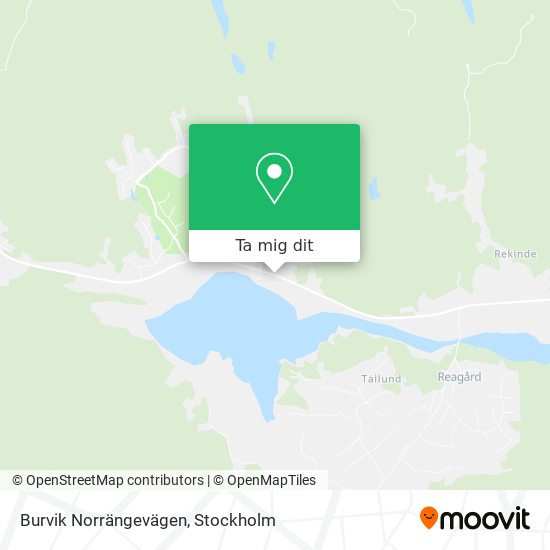 Burvik Norrängevägen karta