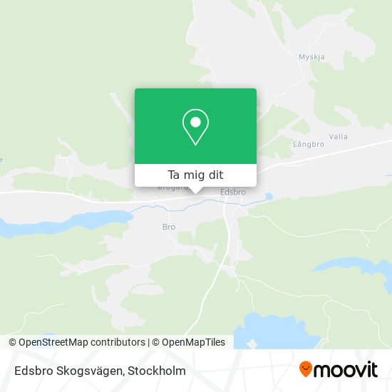 Edsbro Skogsvägen karta