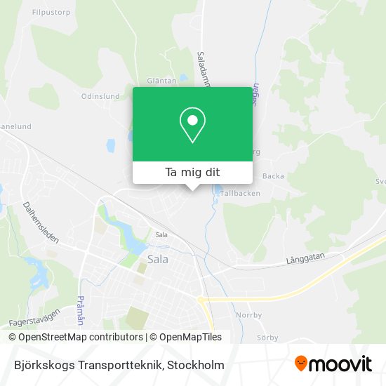 Björkskogs Transportteknik karta