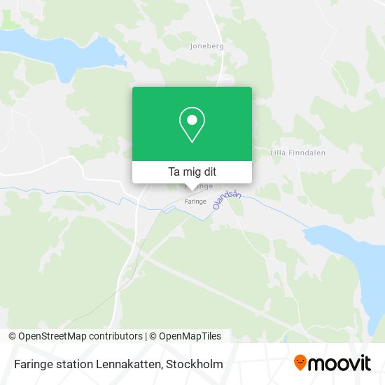 Faringe station Lennakatten karta