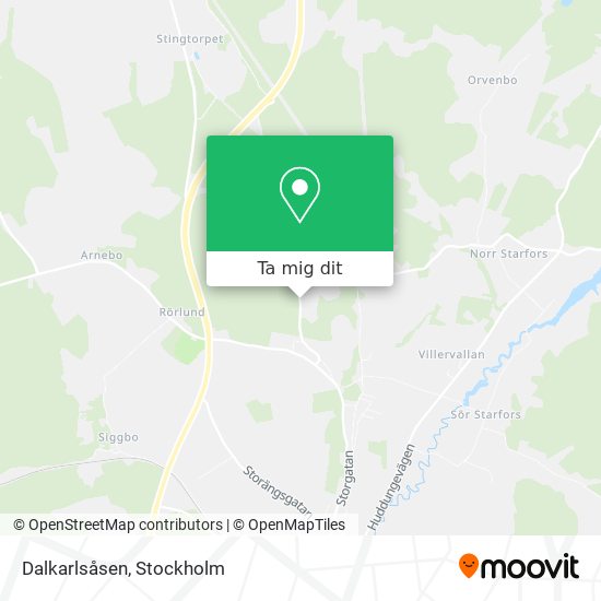 Dalkarlsåsen karta