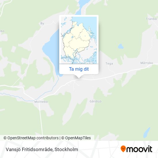 Vansjö Fritidsområde karta