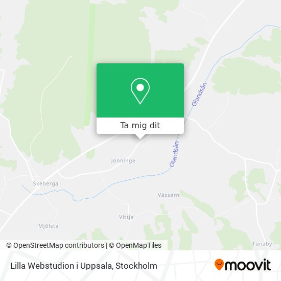 Lilla Webstudion i Uppsala karta