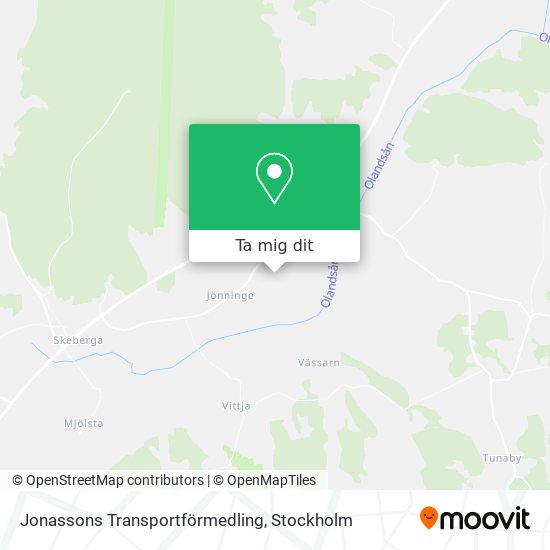 Jonassons Transportförmedling karta