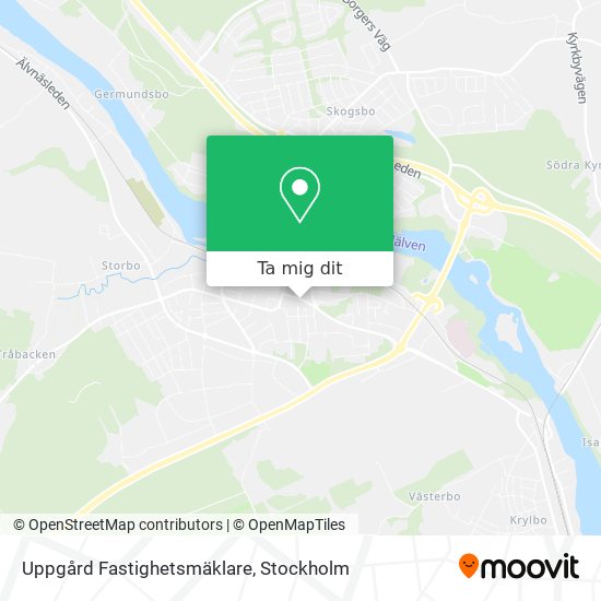 Uppgård Fastighetsmäklare karta