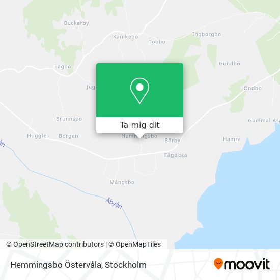 Hemmingsbo Östervåla karta