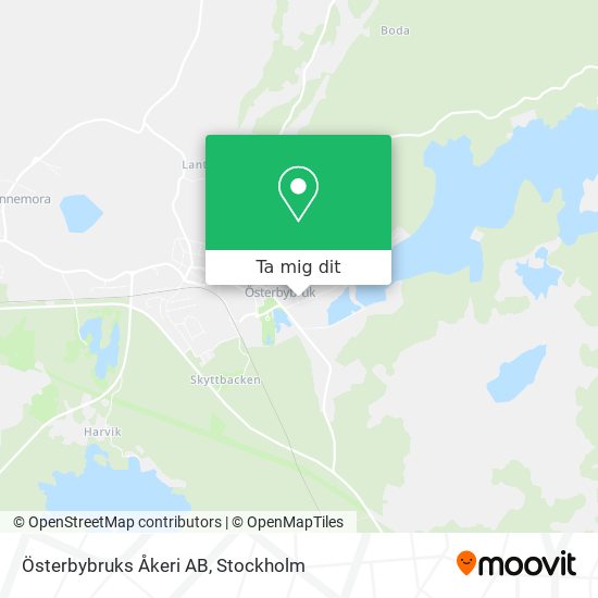 Österbybruks Åkeri AB karta