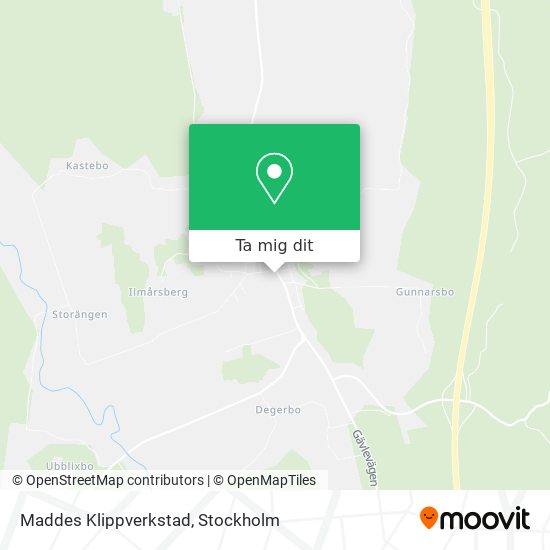 Maddes Klippverkstad karta