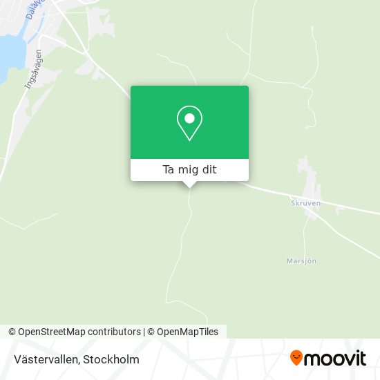 Västervallen karta