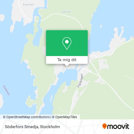 Söderfors Smedja karta