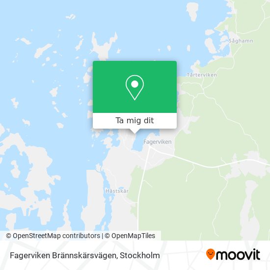 Fagerviken Brännskärsvägen karta