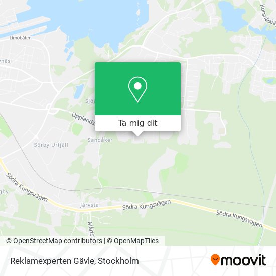 Reklamexperten Gävle karta