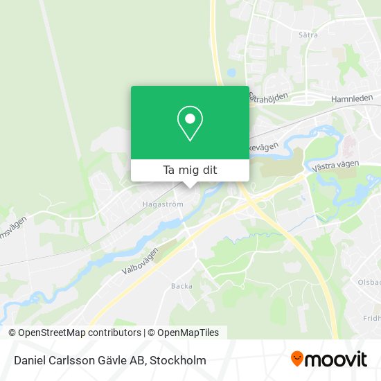 Daniel Carlsson Gävle AB karta
