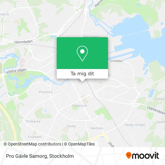 Pro Gävle Samorg karta