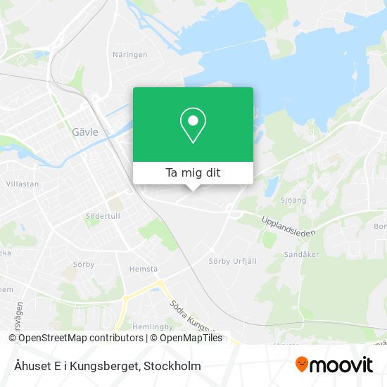 Åhuset E i Kungsberget karta