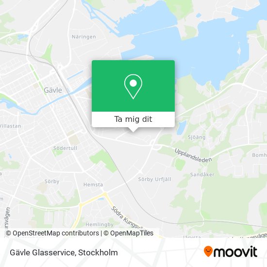 Gävle Glasservice karta