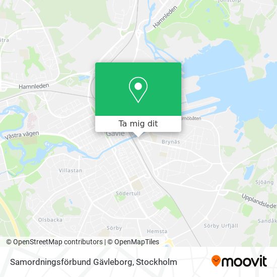 Samordningsförbund Gävleborg karta