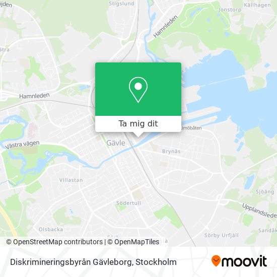 Diskrimineringsbyrån Gävleborg karta