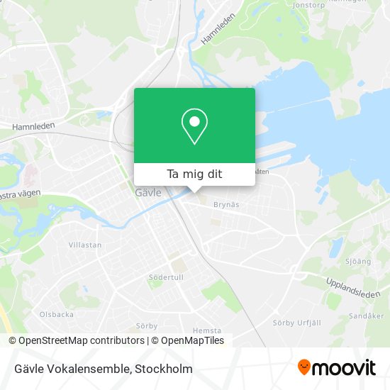 Gävle Vokalensemble karta