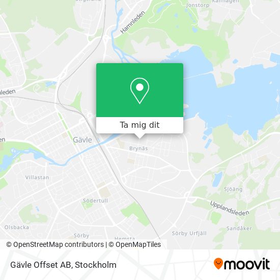 Gävle Offset AB karta
