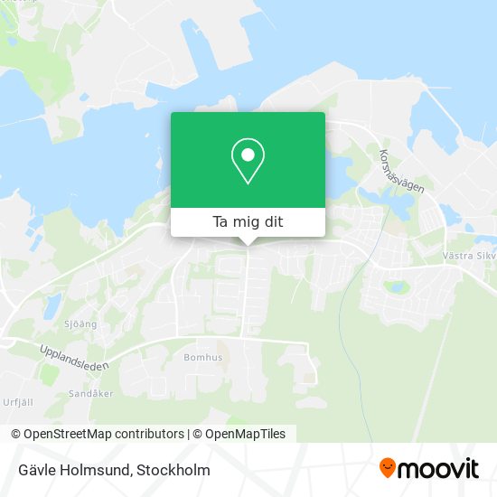 Gävle Holmsund karta