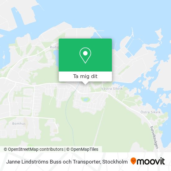 Janne Lindströms Buss och Transporter karta