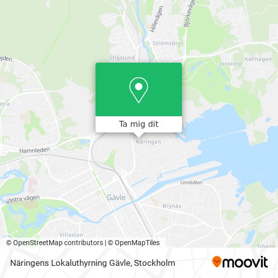 Näringens Lokaluthyrning Gävle karta