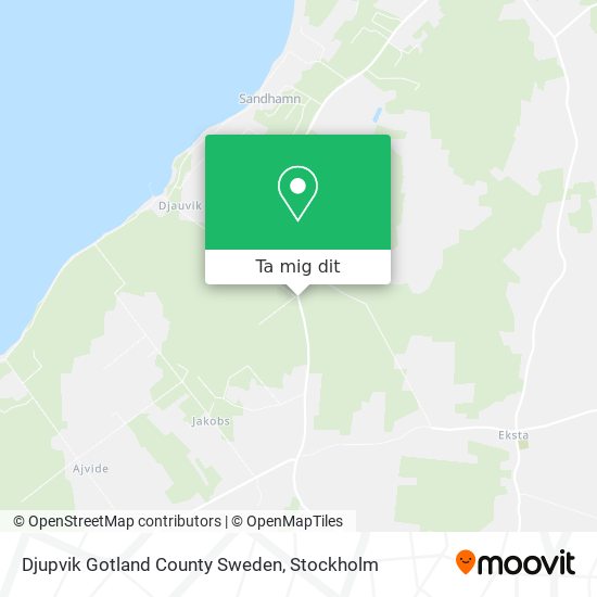Djupvik Gotland County Sweden karta