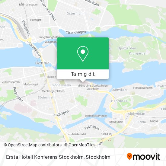 Ersta Hotell Konferens Stockholm karta