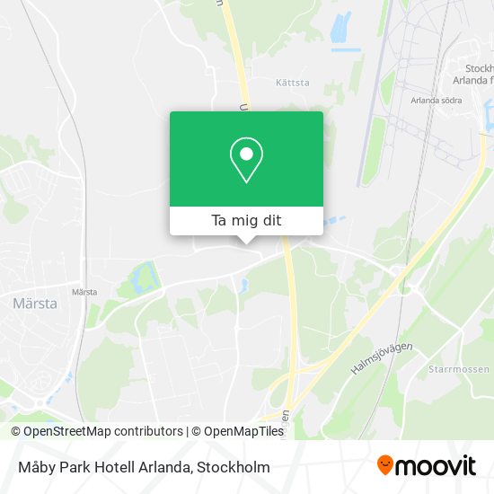 Måby Park Hotell Arlanda karta