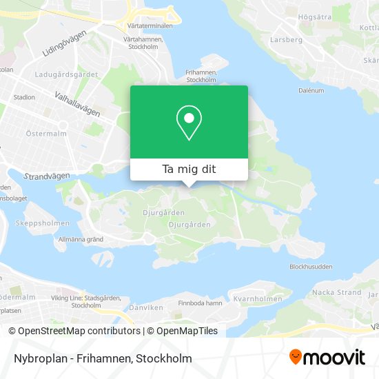 Nybroplan - Frihamnen karta