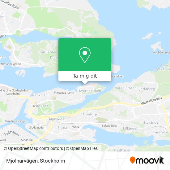 Mjölnarvägen karta