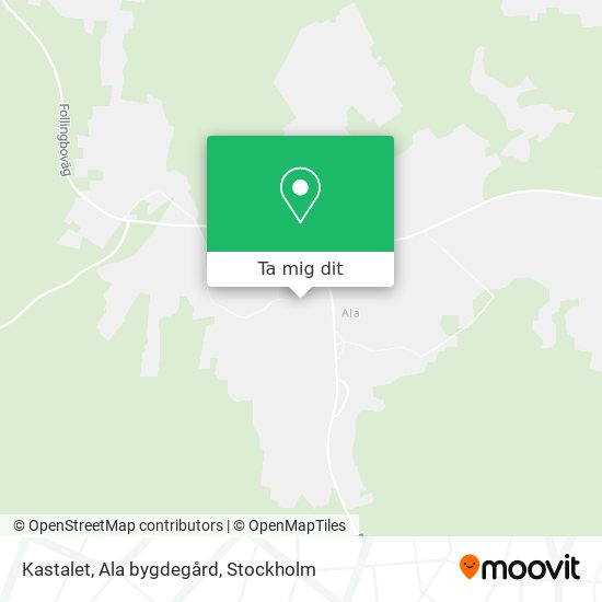 Kastalet, Ala bygdegård karta