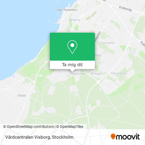 Vårdcentralen Visborg karta