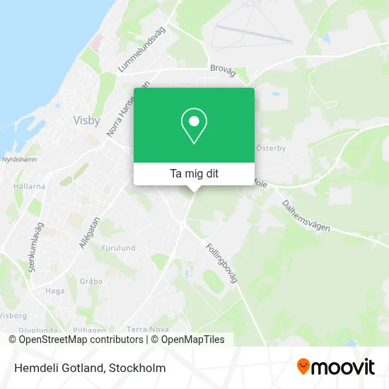 Hemdeli Gotland karta