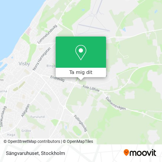 Sängvaruhuset karta