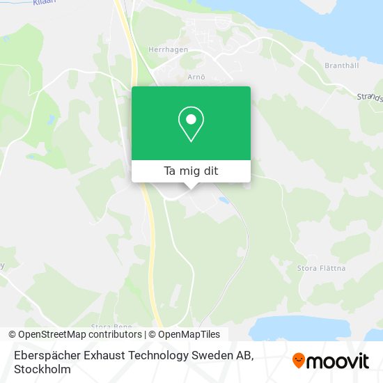 Eberspächer Exhaust Technology Sweden AB karta