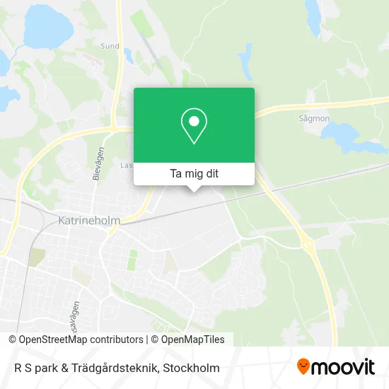 R S park & Trädgårdsteknik karta