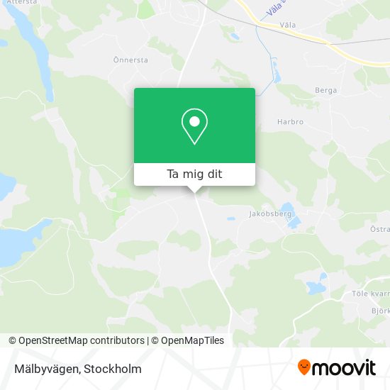 Mälbyvägen karta