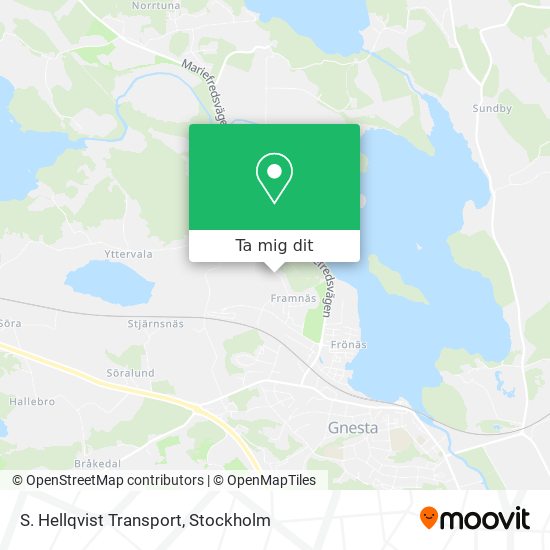 S. Hellqvist Transport karta