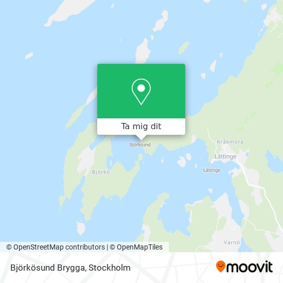 Björkösund Brygga karta