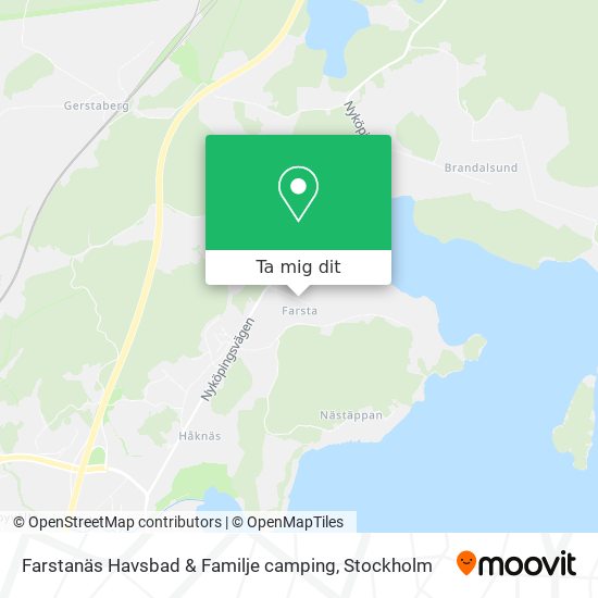 Farstanäs Havsbad & Familje camping karta