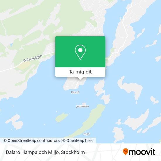 Dalarö Hampa och Miljö karta