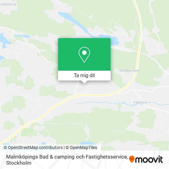 Malmköpings Bad & camping och Fastighetsservice karta