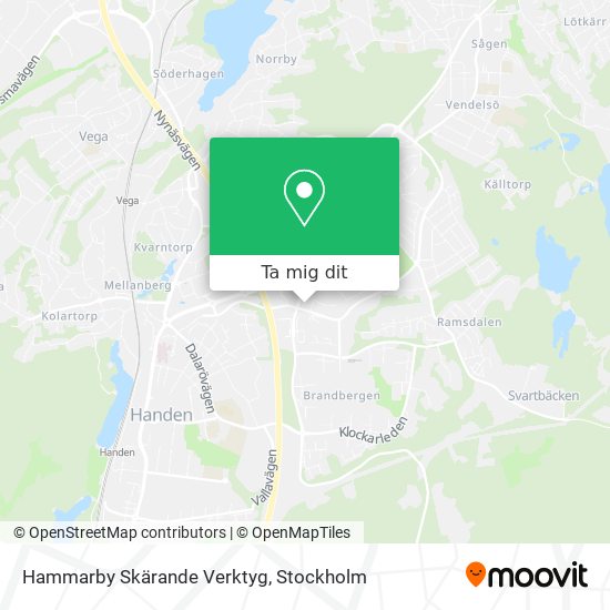 Hammarby Skärande Verktyg karta