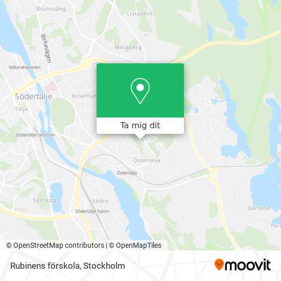 Rubinens förskola karta