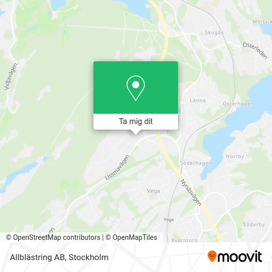 Allblästring AB karta