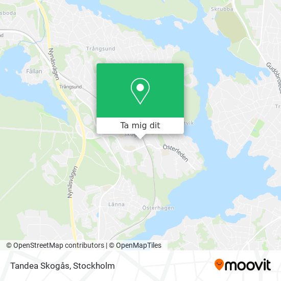 Tandea Skogås karta