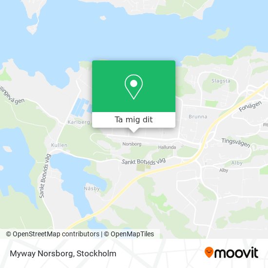 Myway Norsborg karta